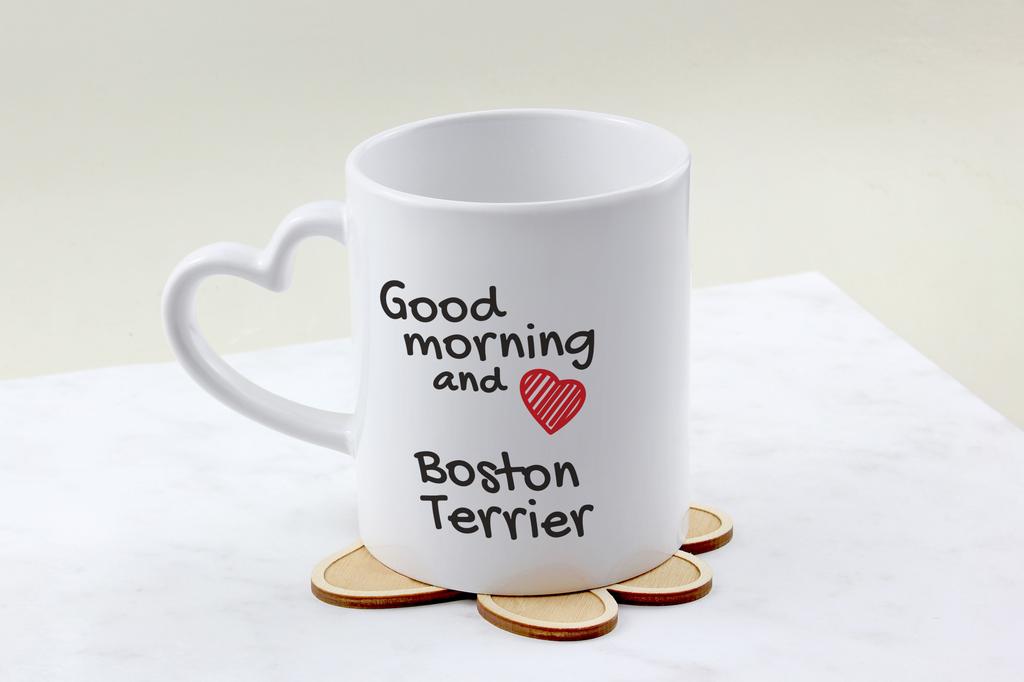 Boston Terrier, American Gentleman - Cup with a Dog, Adorable Cup with a Heart-shaped Handle, Universal Gift from the Art-Dog Brand