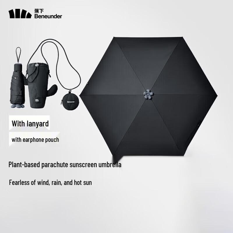 Beneath BM528 UV Protection Five-Fold Travel Umbrella