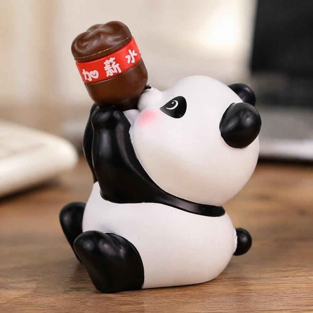 Drinking Coke Pose Mini Animal Figurine Small Size Animal Cake Topper Office Bookshelf