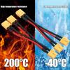For XT60 Parallel Battery Connector Male/Female Cable Dual Extension Y Splitter/ 3-Way 14AWG Silicone Wire for RC Battery Motor
