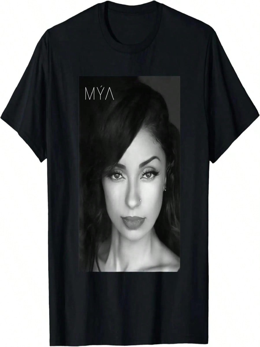 Mya Close Up Black & White T-Shirt S разноцветный