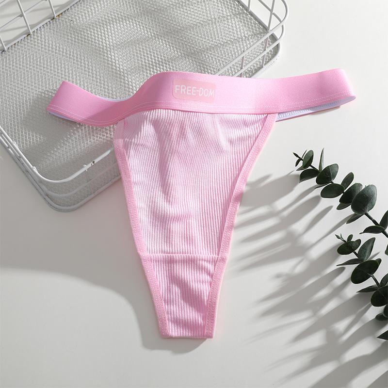 FINETOO 1 szt. Darmowe stringi damskie Bezszwowe majtki damskie Seksowna bielizna z niskim stanem Jednolite G-string Oddychające T-back Damska bielizna