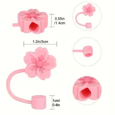 4pcs Floral PVC Water Bottle Lids - Reusable,Dust & Bug Proof,Pastel Flower Designs-Ideal for Outdoor Hydration Accessories