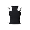 Nike Canotta da donna senza maniche girocollo con logo monocolore Dri-FIT Nera DX6488-010