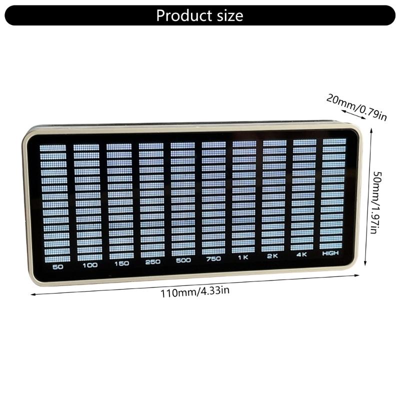 AK1016 LED Indicator Sound Music Spectrum VU Meter Stereo Amplifier Board Adjustable Light Speed Board for Car Player