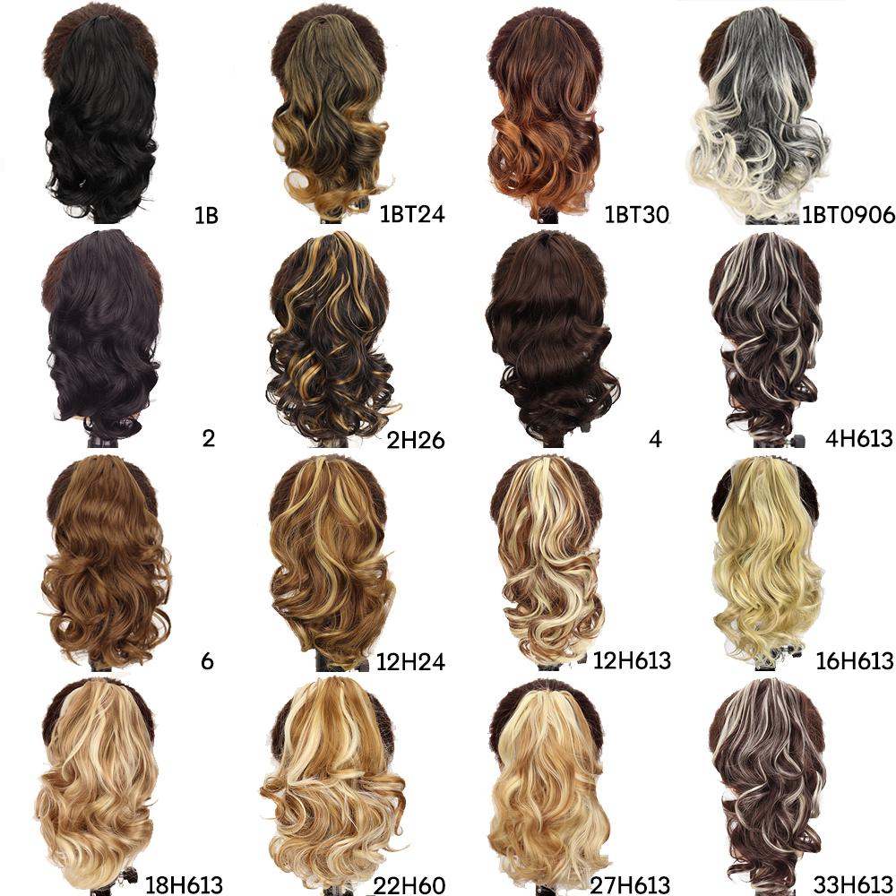 Synthetic Drawstring Ponytail Short Wavy Curly Ponytail Clip In Hair Extensions Natural Looking For Women Daily Use