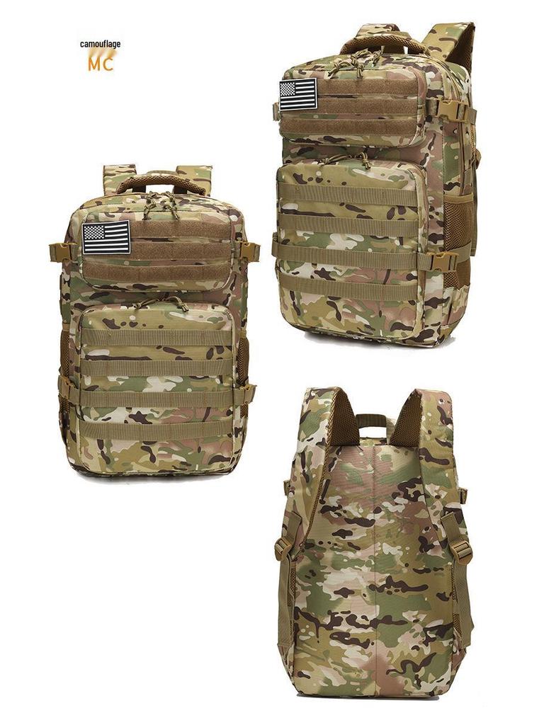 35L Camouflage Tactical Outdoor Backpack for Cycling, Hiking, and Camping