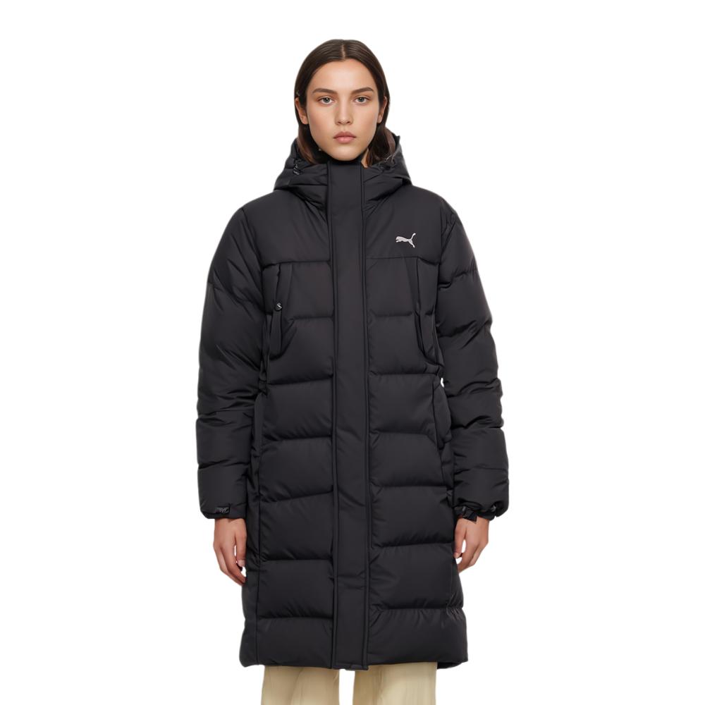 Puma Classic Long Hooded Down Jacket Men Outerwear Black 928651-01
