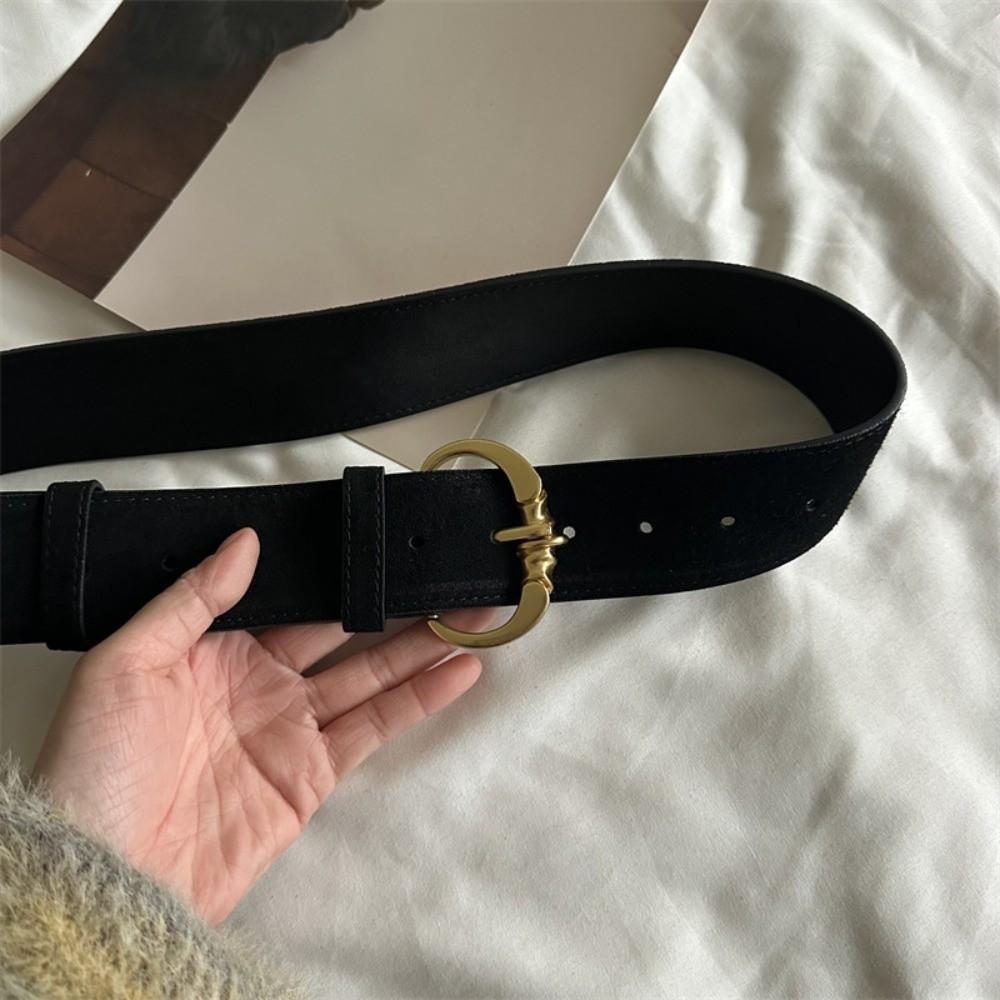 Heavy-Duty Wide Waist Belt Vintage Dress Jeans Belt American Women's Belt  Streetwear