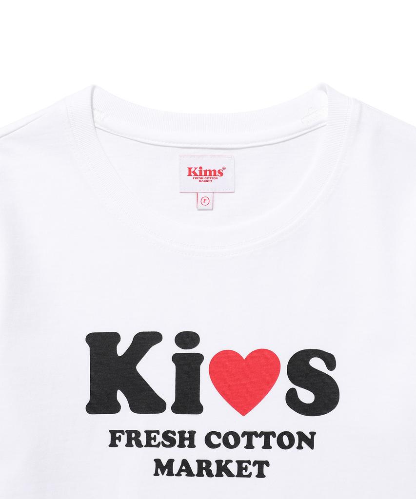 Kimseupeulesikoteunmakes I Love Kiss Tee White