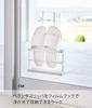Yamazaki Tower Balcony Slipper Rack with W25 x x H15cm film Removable Easy to Product 7628 Two-Way Tray, White, Dimensions Approx. D6.5 (excluding