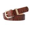 New Trendy Women's Belt, Snake-patterned Belt, Fashionable and Simple Jeans Belt, Ins Style Women's Belt