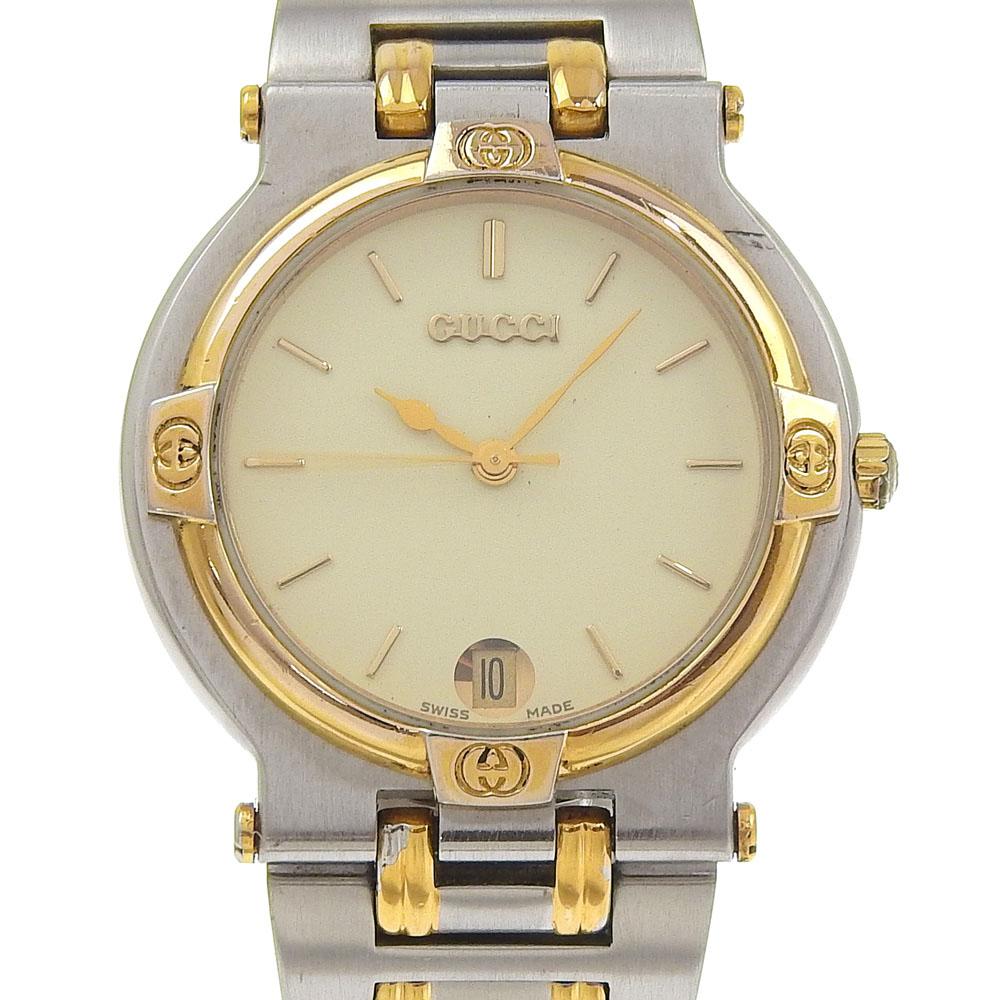 

GUCCI Watches 9000M IvoryDial Stainless Steel/Plated Gold Quartz Analog display Boys Used