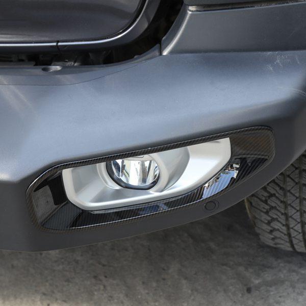 Kohlefaser-Frontnebellampen-Zierleisten für Jeep Wrangler JL 2018-2019 (1 Paar)