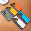 Luxury Fluorescent Line PU Leather Case for Huawei Pura 90 Pro Max 80 Ultra P80 Pro P70 Pro+ Soft Edge Metal Lens Ring Cover