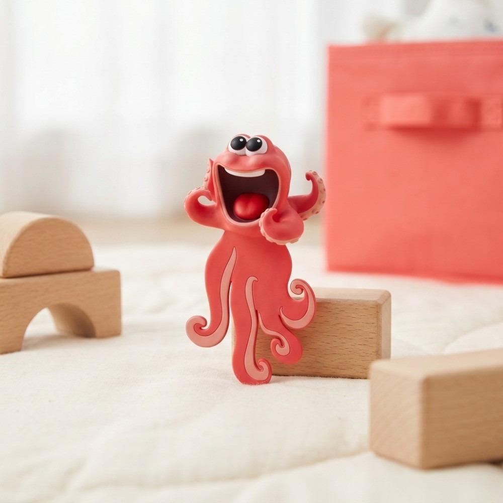 Funny cartoon animal design Animal Bookmark Soft PVC material Book Clip  Book reading marking Octopus