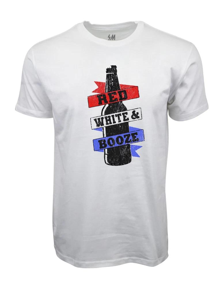 Red White And Booze Graphic T Shirt S