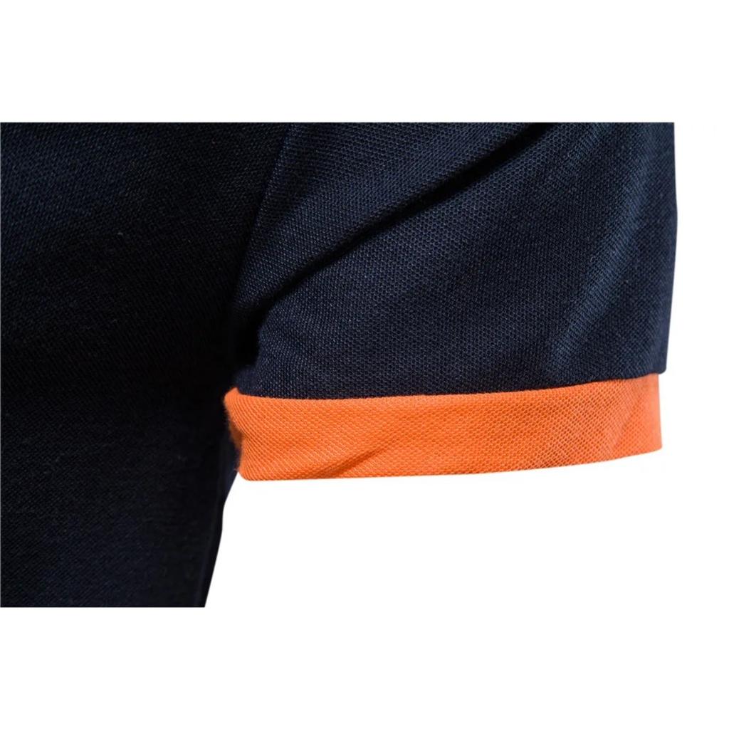 Trend Hub Embroidery 35% Cotton Polo Shirts for Men Casual Solid Color Slim Fit Mens Polos New Fashion Men Clothing