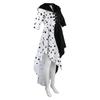 Halloween 101 Loyal Dog cos Dress Black and White Witch Kuila Deville Spotted Costume Performance Costume