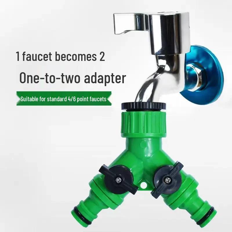 Newcomer Discount: Garden Plastic Green Internal Thread Nipple Diverter for 4-Point/6-Point, One-In-Two External Thread