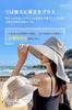 UV Wide Sun Sun UV with Chin for Farm Work [ARSZHORSVS] Women's Hat, Protection, Brim, Hat, Lightweight, Breathable, Face-Slimming Effect, Visor,