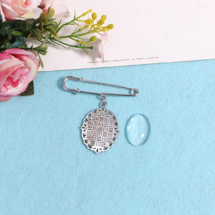 DIY Photo Glamour Lace Oval Bridal Pendant Memorial Angel Photo Party Ornaments
