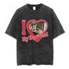 Rels B A New Star Graphic Print Tshirt Unisex Women Vintage Washed Cotton Gothic YK Fashion Summer Tee Loose Casual Oversized Tee