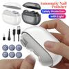 Electric Nail Clippers With Light Automatic Anicure Trimmer Adult Baby Fingernail Toe Scissors Pedicure Polishing Nails Cutter