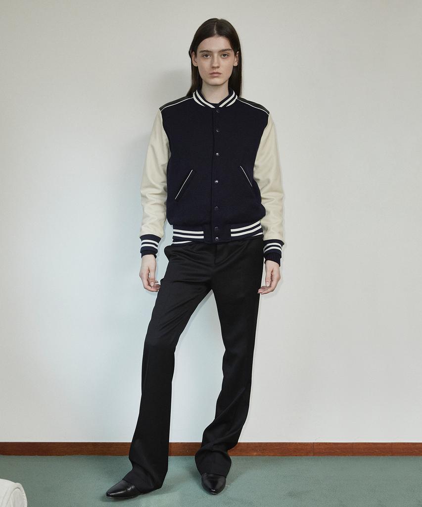 Lollingseutyudio Classic Flared Pants Wool Gabardine Black