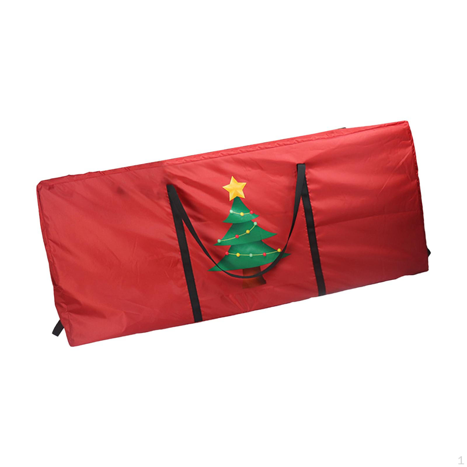 

Сумка для хранения рождественской елки, органайзер для украшений, праздничные украшения, переноска Red Tree
