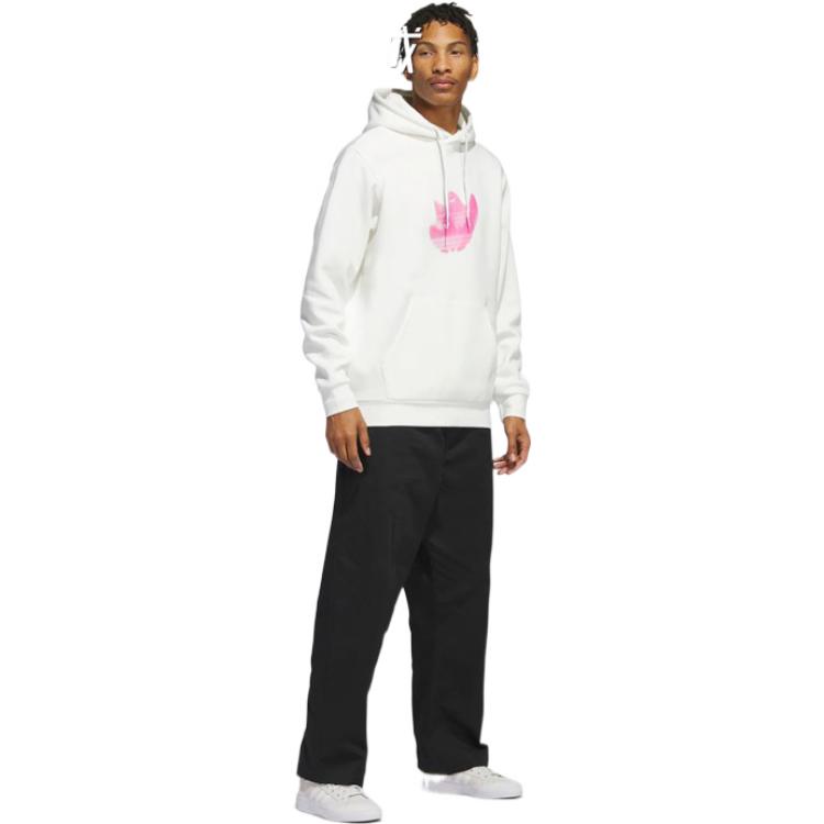 Adidas Shmoo Logo Hooded Sweatshirt Men Hoodies White HS3052