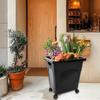 Bouquet Bucket, Flower Container, Rectangular Holder On Wheels, Decorative Simple Pot,