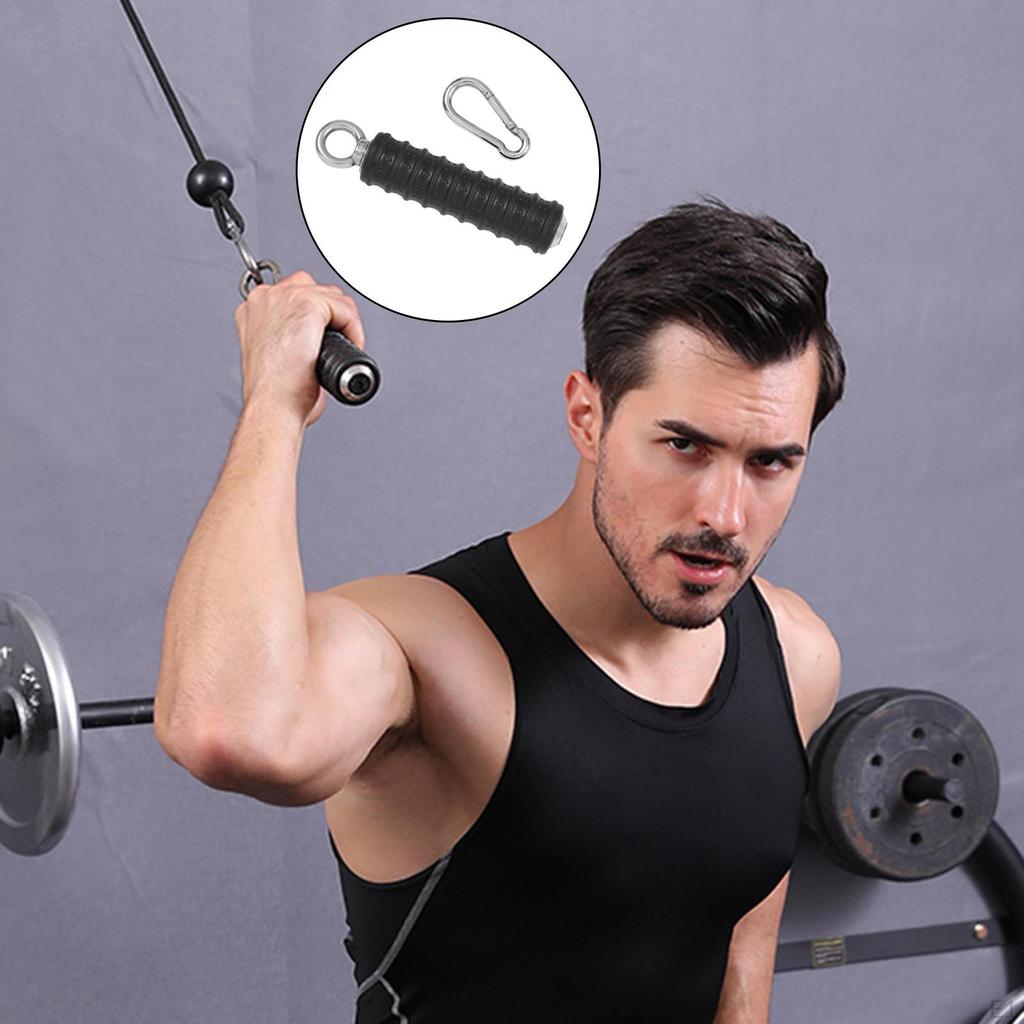 Cable Handles Machine Attachment Exercise Handle Grips Triceps Strength Pull Gym Resistance
