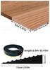 1pc0.9mX5cm/7.5cm Self-Adhesive Ramp Mat Multi-Purpose Floor Transition Strip Easy Install Non-Slip Doorway Threshold Ram Home