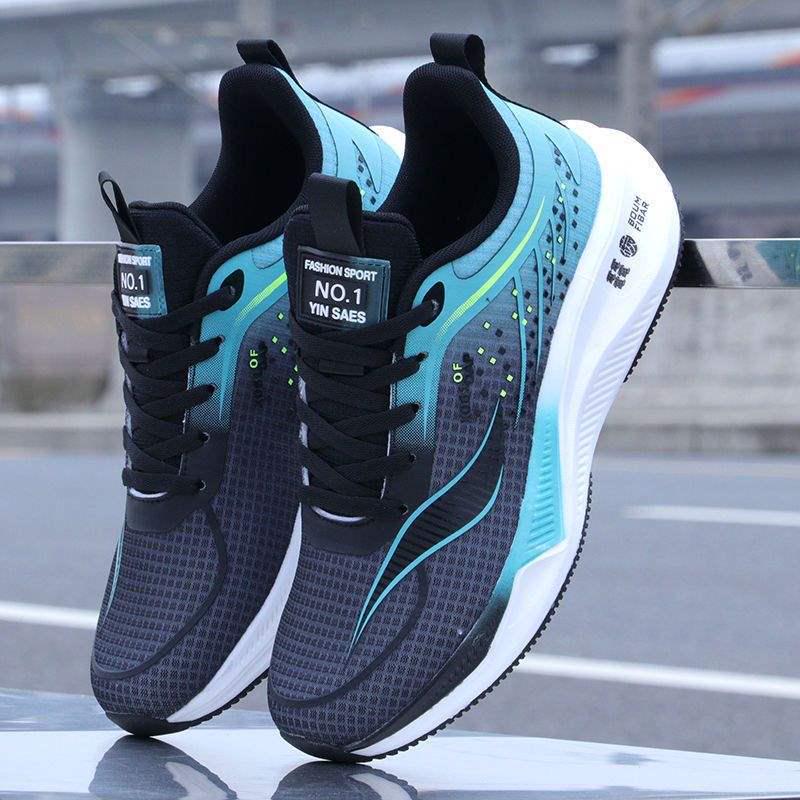 Męskie Oddychające Odporne na Zapachy Buty do Biegania: Miękka podeszwa, antypoślizgowe, odporne na ścieranie, elastyczne, amortyzujące wstrząsy buty podróżne