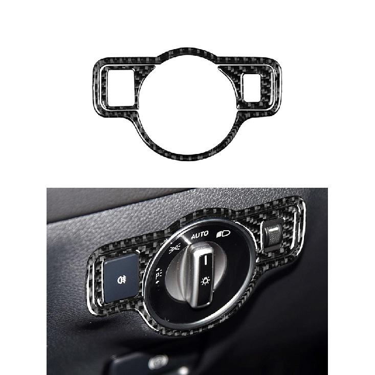 Car Accessories Interior Carbon Fiber Stickers For Mercedes-Benz C Class W204 2007-2013 Entral Console A/C Switch Panel