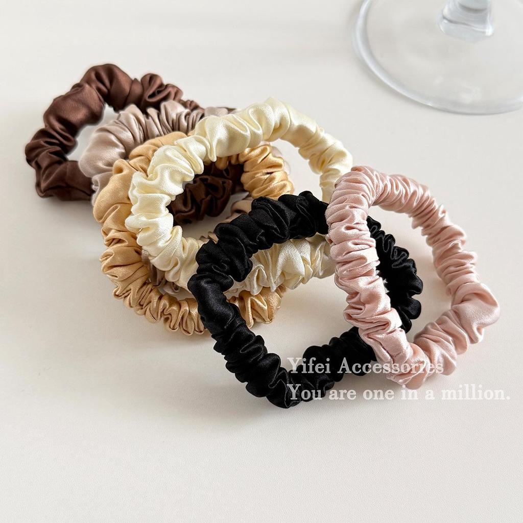 Handmade 19 Momme Mulberry Silk Hair Tie - 1.5cm Intestine Hair Protection Band