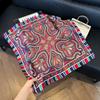 Silk scarf 71 * 71 imitation silk square scarf Korean atmosphere neck silk scarf flower pattern flower polka dot scarf