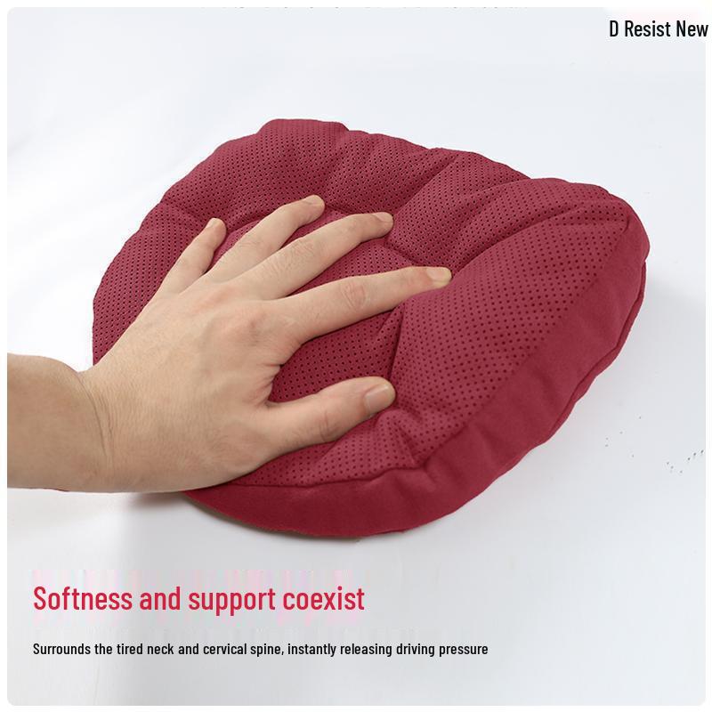 Suede Lumbar Support Cushion for Toyota Headrest - Camry, Highlander, Avalon, RAV4, Wildlander