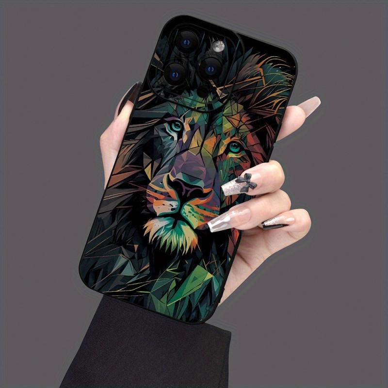Colorful Lion Graphic Phone Case for Iphone 16 15 14 13 12 11 X Xr Xs Se2 Se 8 7 Plus Pro Max Mini Silicone Back Cover
