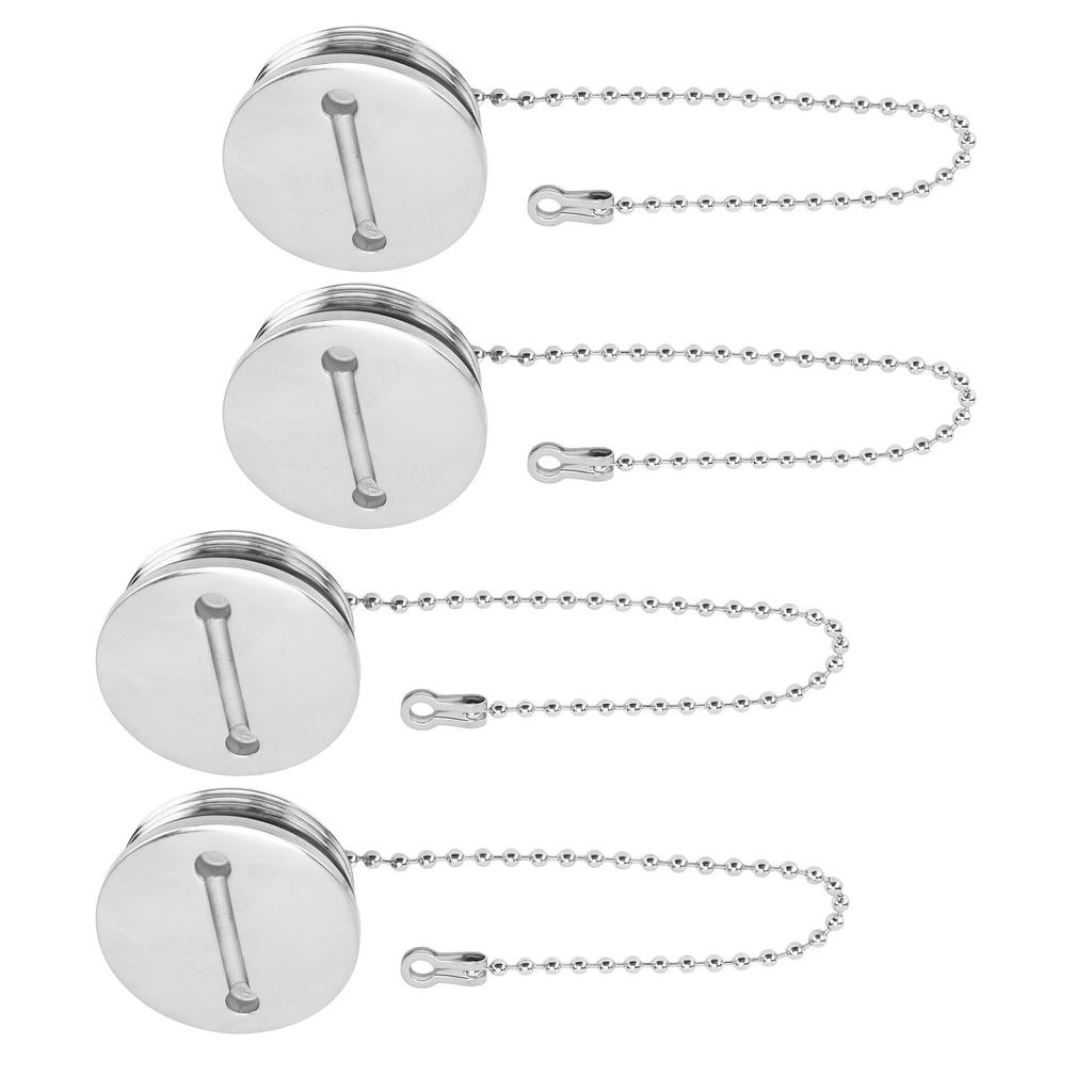 4 STÜCKE Bootskraftstofftankdeckel 316 Edelstahl 38mm Rostfreier Bootskraftstofftankdeckel für Marine-Yachten