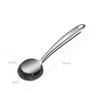 Steel Wool Scrubber Dish Brush With Handle Deep Cleaning Metal Set For Kitchen