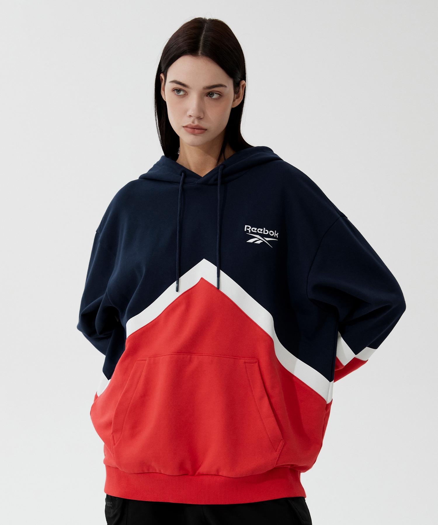 

Толстовка REEBOK Vector Color Block Темно-красная 100