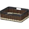 Iris Ohyama Box Woody Shallow Set of 3 Width 38 X Depth 26 X Height 13cm Brown IMK-38