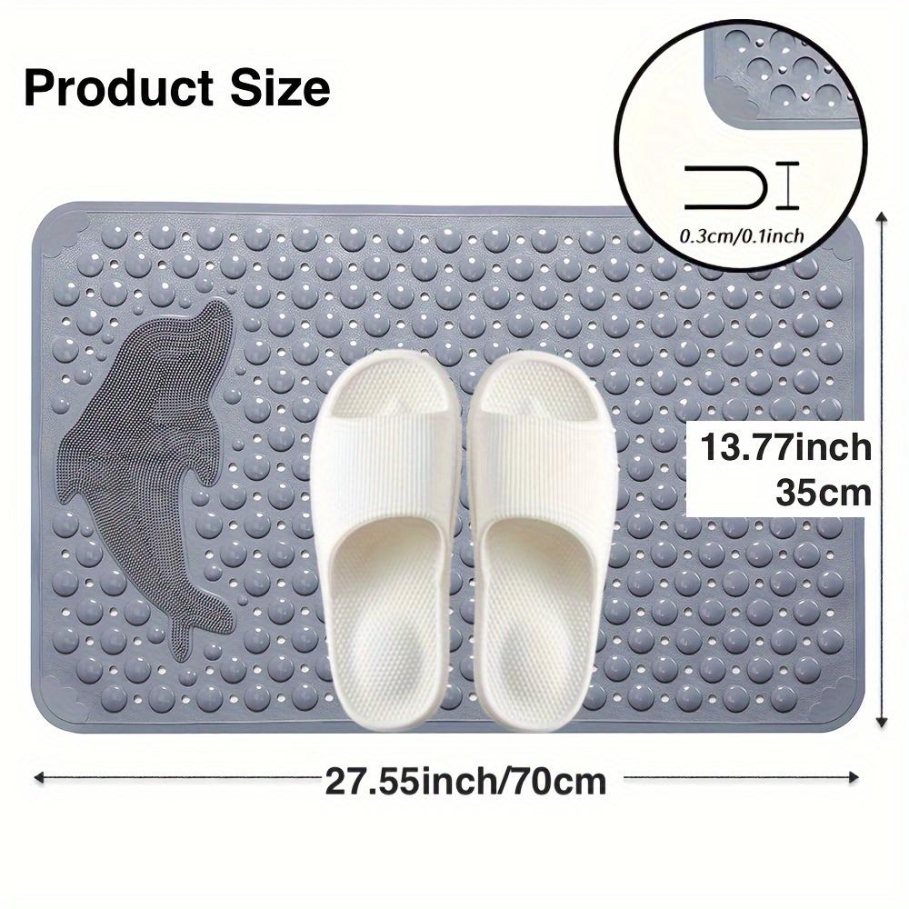 Bathtub Mat Non Slip with Suction Cups In Bathroom Washable Shower Mats with Drainage Holes for Tub Foot Massage