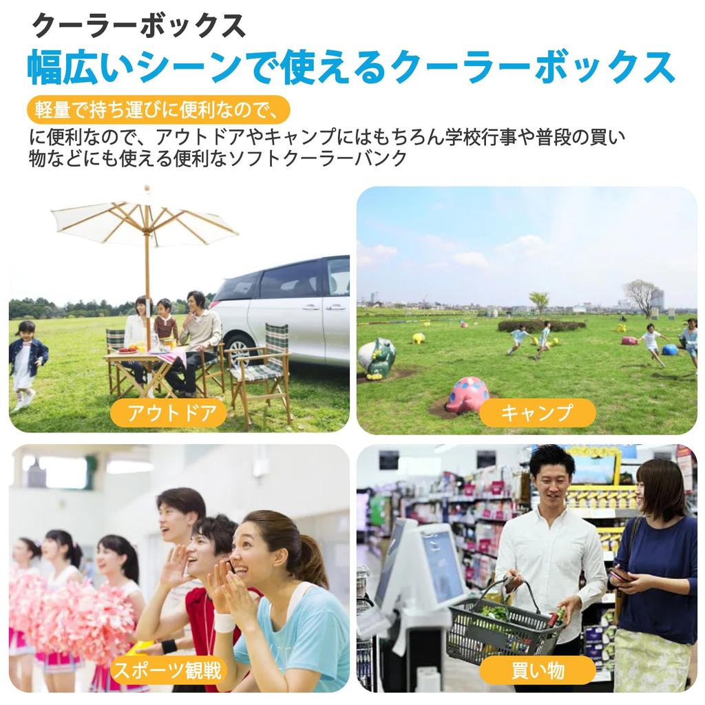 JIYUNII Cooler Cooler Double 3 Layer Thermal Cold Storage Foldable for Can be Carried by Hand or Carried over the Lunch Box Storage Cherry Blossom