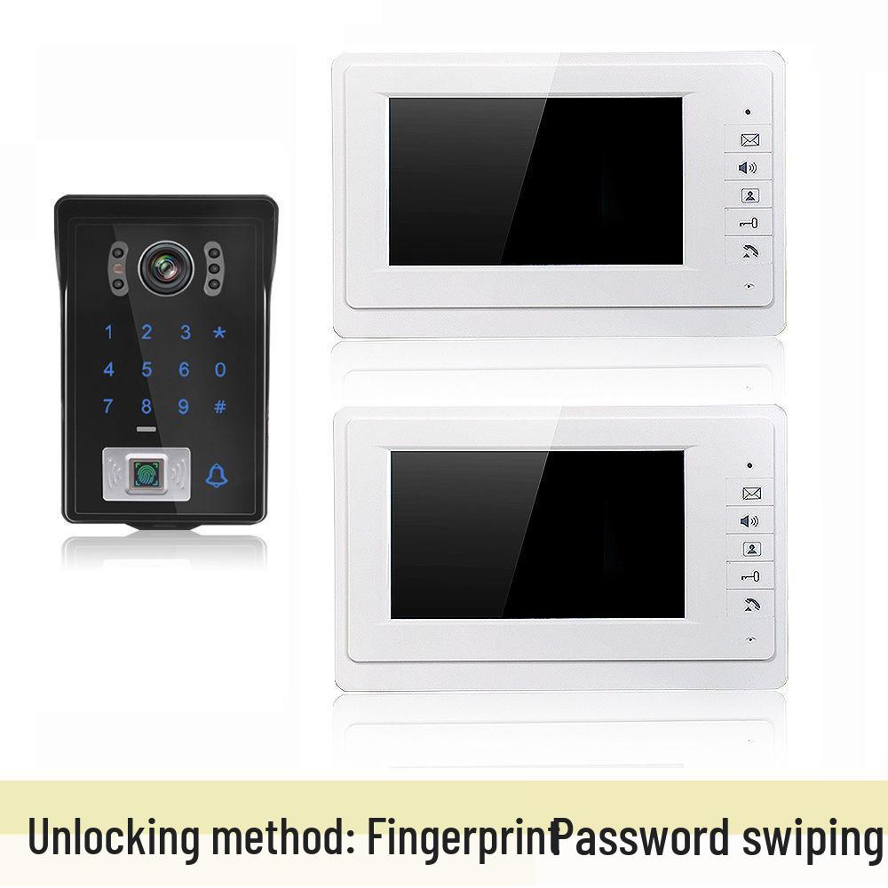 7-inch HD Wired Visual Intercom Doorbell for Home Monitoring and Smart Villa Access Control System