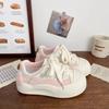 Thick-soled pink 22 autumn new chic niche board shoes sports bread shoes
