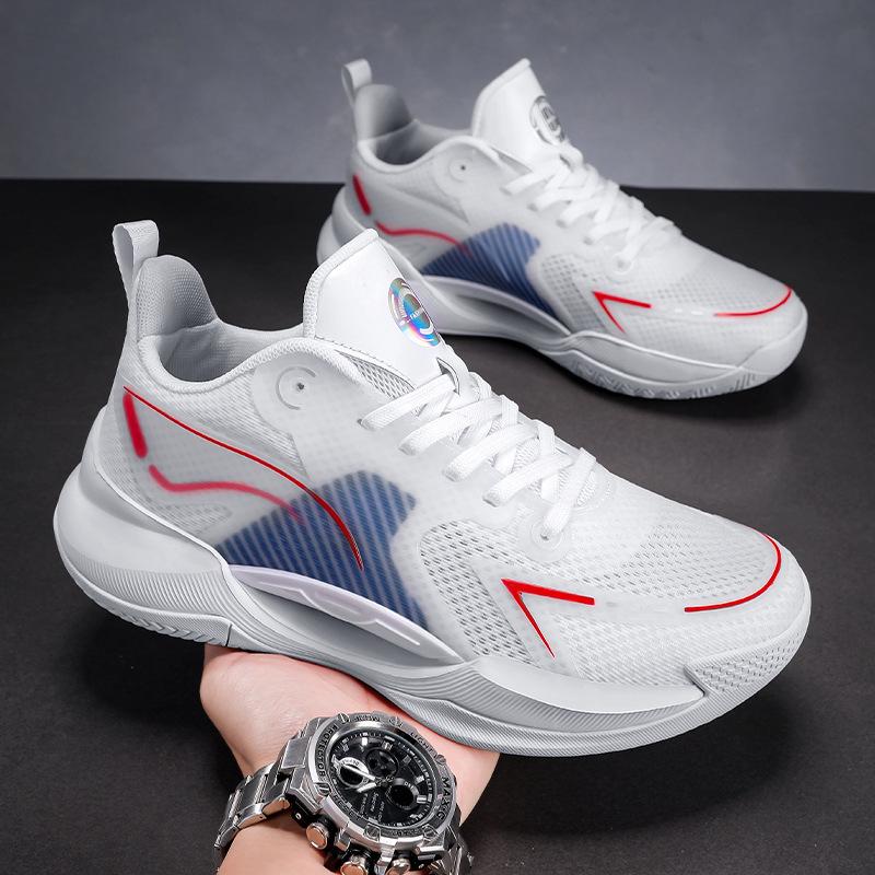 2026 Men's Lightweight Mesh Basketball Shoes - Breathable, Shock Absorption, and Perfect for Running