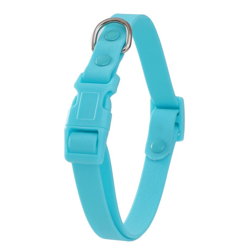 

Собачий ошейник Водонепроницаемый Пластиковый ПВХ Моющийся Пряжка с Быстрым Освобождением Уличные Ошейники для Щенков Прочный Регулируемый Для Маленьких Средних Собак синий